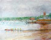 Launching the Salmon Boats, Topsham